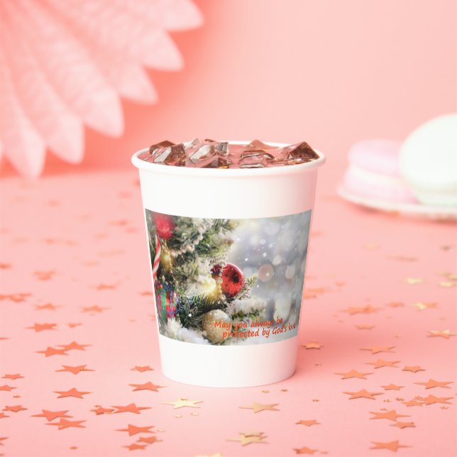 Vasos De Papel May you always be protected by God's love  (in situ)