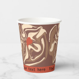 Vasos De Papel Me encanta el personalizado cappuccino