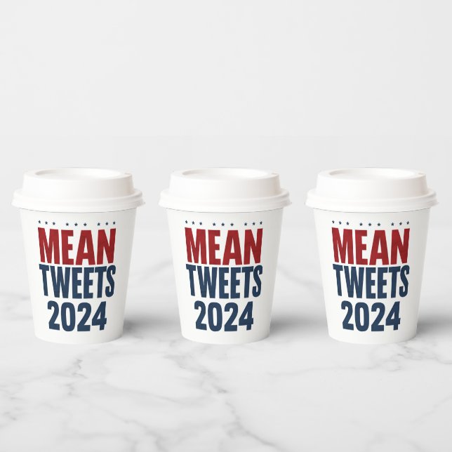 Vasos De Papel Medios tuits sobre las elecciones de Trump en 2024 (Multi)