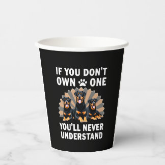 Vasos De Papel Mejor Arte de Rottweiler para Hombres Mujeres Niño