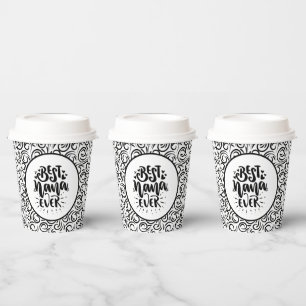 Vasos De Papel Mejor Día de la Madre Nana