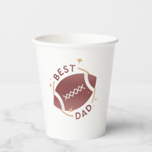 Vasos De Papel Mejor Papá Fútbol