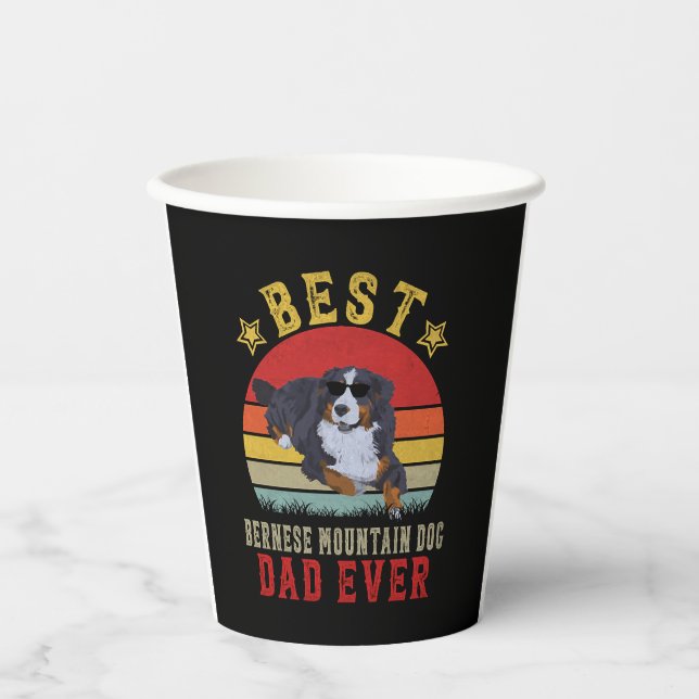 Vasos De Papel Mejor perro de montaña de Berna (Anverso)