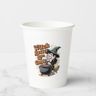 Vasos De Papel Mejor Que La Bruja Tenga Mi Vela