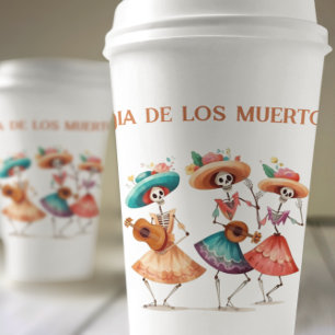 Vasos De Papel Melodía de los muertos bailarines, personalizado