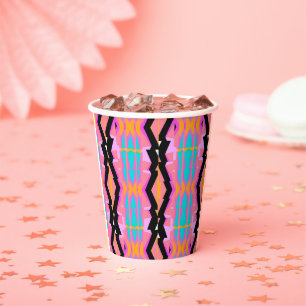 Vasos De Papel Memphis Design Wire