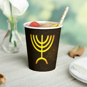 Vasos De Papel Menorah Flame Paper Cups