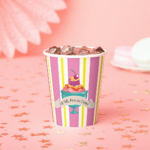 Vasos De Papel Menos conversación, más taza de papel helado