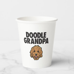 Vasos De Papel Mens Goldendoodle Abuelo Doodle Papa Cute Goldend