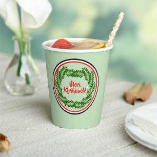 Vasos De Papel Meri Kirihimete Maori Merry Christmas