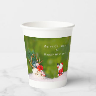 Vasos De Papel Merry Christmas & Happy New Year