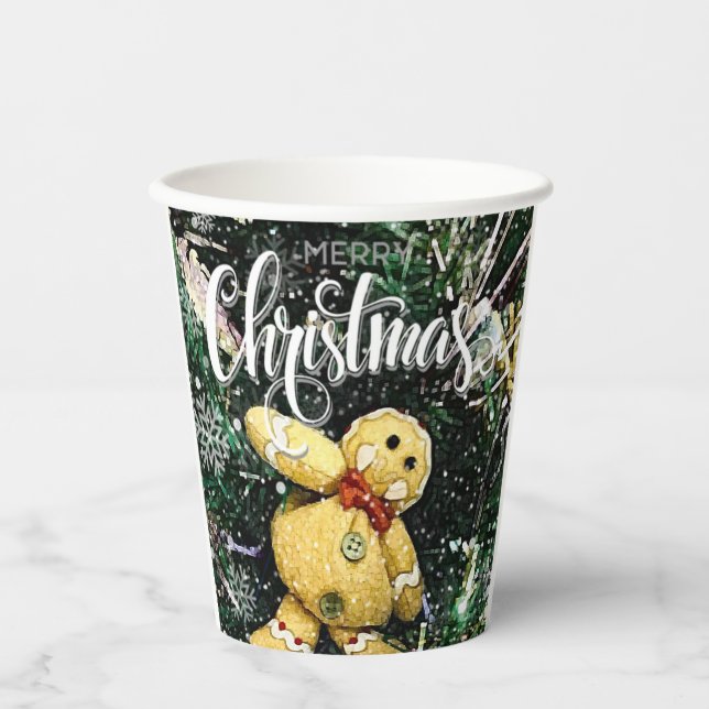 Vasos De Papel Merry Christmas Paper Plates (Anverso)