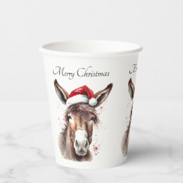 Vasos De Papel Merry Little Navidades Donkey, personalizado