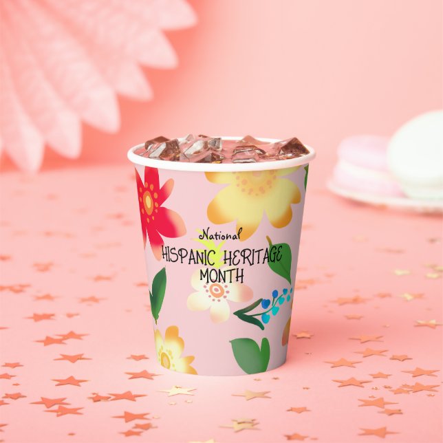 VASOS DE PAPEL MES DE PATRIMONIO HISPANO NACIONAL (in situ)