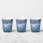 Vasos De Papel Mezcla de lirios de agua de Monet<br><div class="desc">Water Lilies,  famoso cuadro de Claude Monet de 1919,  con colores sólidos coordinados de color rosado-violeta y azul Monet,  listos para mezclarse y coincidir.</div>