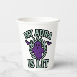 VASOS DE PAPEL MI AURA ESTÁ ILUMINADA –
