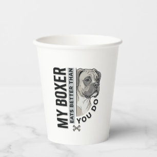 Vasos De Papel Mi Boxer Come Mejor Que Tú Camiseta Amante de los
