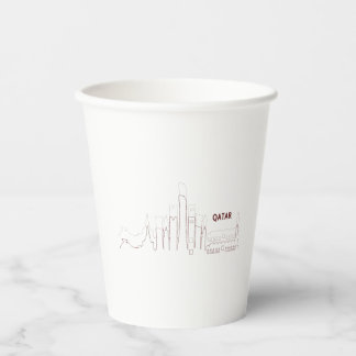 Vasos De Papel Mi Hogar Qatar – Diseño Minimalista