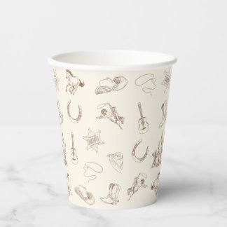 Vasos De Papel Mi primera copa de rodeo de cumpleaños