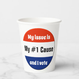 Vasos De Papel Mi voto en las elecciones