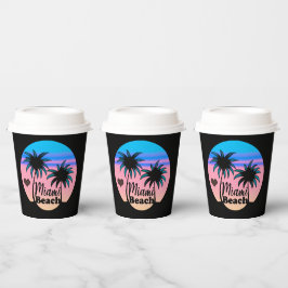 Vasos De Papel Miami Beach