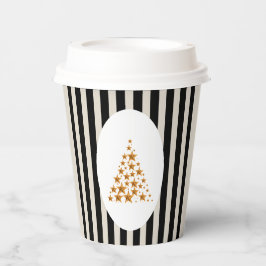 Vasos De Papel Mid century christmas tree with Golden star