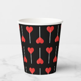 Vasos De Papel Midnight Love Suckers Red