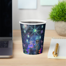 Vasos De Papel Mikitiez aquarius galaxia verano resplandor