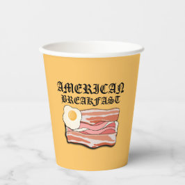 Vasos De Papel Mikitiez desayuno americano beicon huevo july picn