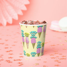 Vasos De Papel Mikitiez icecream fiesta favorita el verano