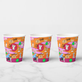 Vasos De Papel Mikitiez meow fiesta de verano