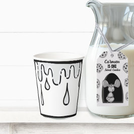 Vasos De Papel Milk Two Dimensional Comic Birthday Party 