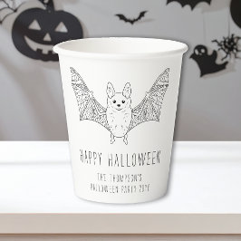 Vasos De Papel Mínima fiesta de Halloween del Personalizado de ar