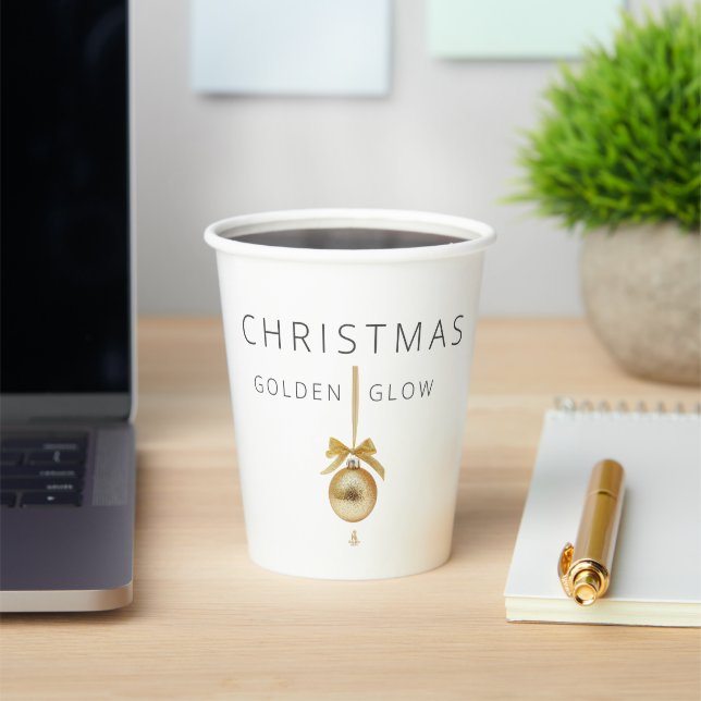 Vasos De Papel Minimal Christmas Line Art Tree | KaliraArts (in situ)