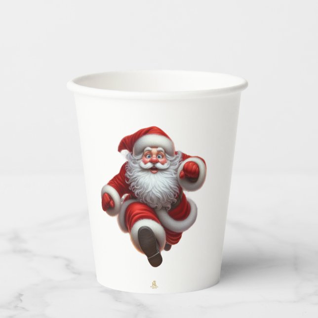 Vasos De Papel Minimal Christmas Mug | Line Art Tree | KaliraArts (Anverso)