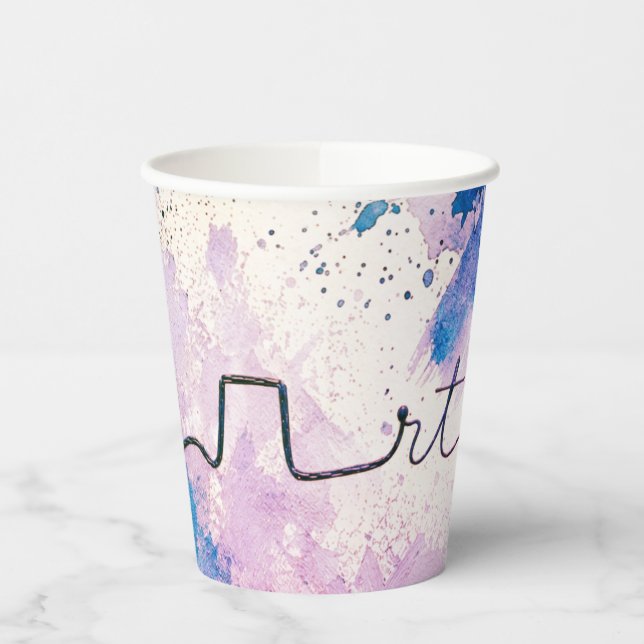 Vasos De Papel Minimalist RT Design | Inhalotherapy Inspired (Izquierda)