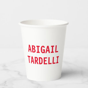Vasos De Papel Minimalista profesional atrevido personalizado mod