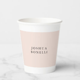 Vasos De Papel Minimalista Profesional Simple Notable