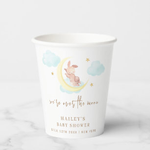 Vasos De Papel Minimalista sobre el Baby Shower de la nube de con