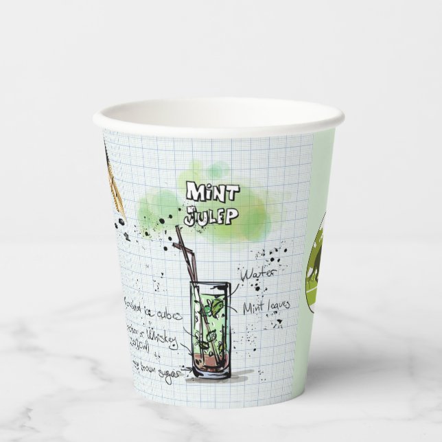 VASOS DE PAPEL MINT JULEP DERBY FIESTA CUP (Anverso)