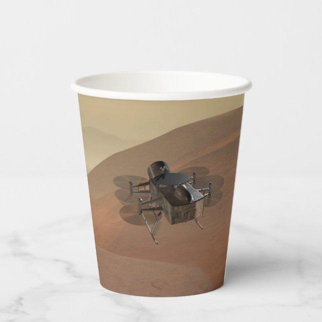 Vasos De Papel Misión de la libélula a Titán (Reverso )