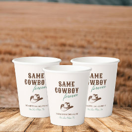 Vasos De Papel Mismo Vaquero Para Siempre Fin De Semana De Bachel