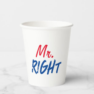Vasos De Papel Mister Derecha
