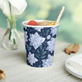 Vasos De Papel Mitternachtsblüte -