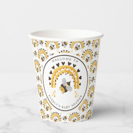 Vasos De Papel Mod Rainbow Bumblebee Honey Bee Baby Shower