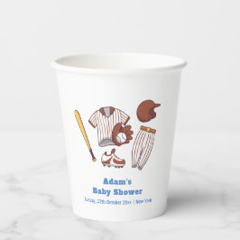 Vasos De Papel Modern Little Slugger Baseball Sport Baby Shower