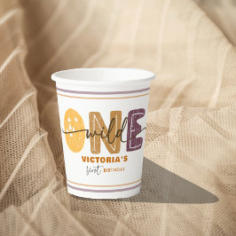 Vasos De Papel Modern Wild One first Birthday