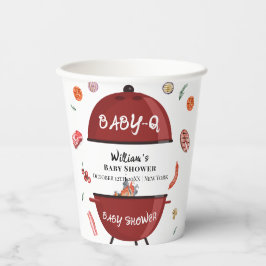 Vasos De Papel Moderna Baby Shower al aire libre BBQ