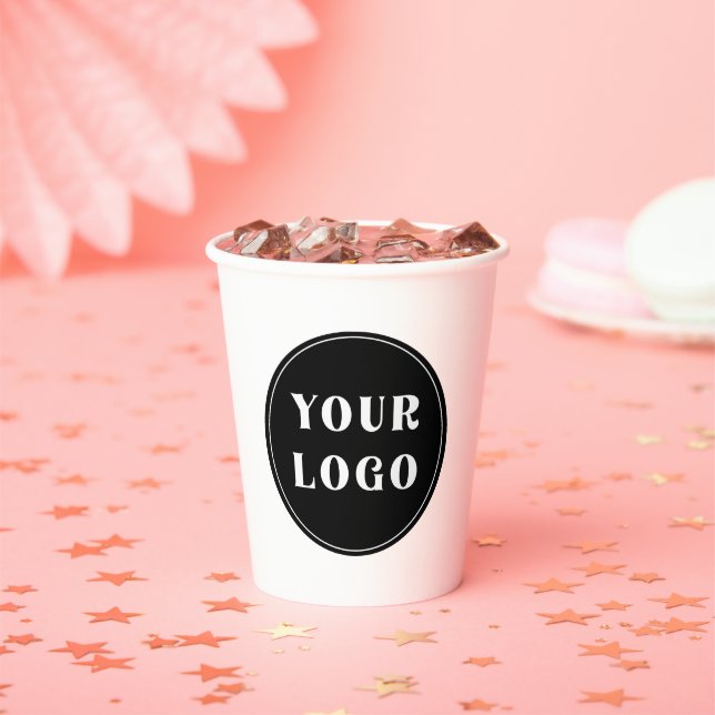 Vasos De Papel Moderna, elegante, elegante y Personalizable (in situ)