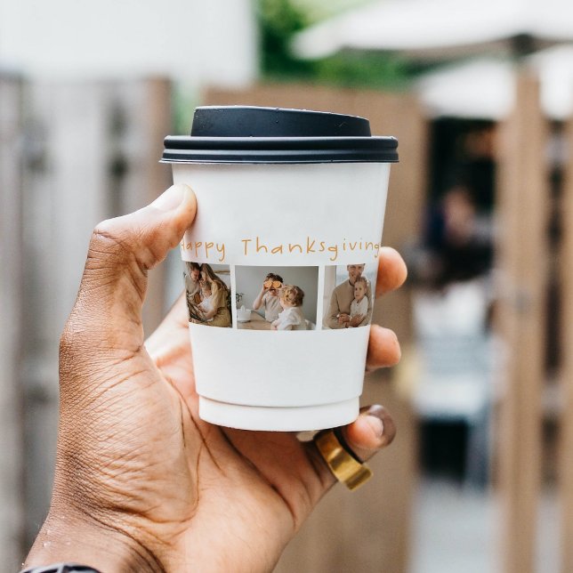 Vasos De Papel Moderna foto colectiva y feliz día de gracias (Subido por el creador)